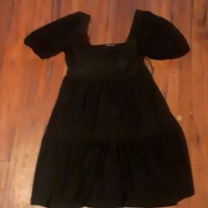 Black mini dress